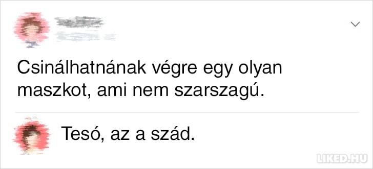 Szarszagu maszk